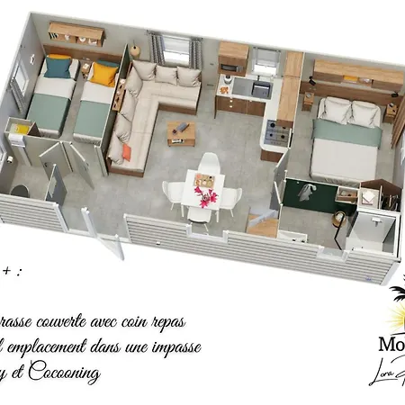 Mobil-home Aux Sables Du Midi Chez Catherine Et Bernard. Campsite *